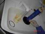 排水管洗浄洗面器